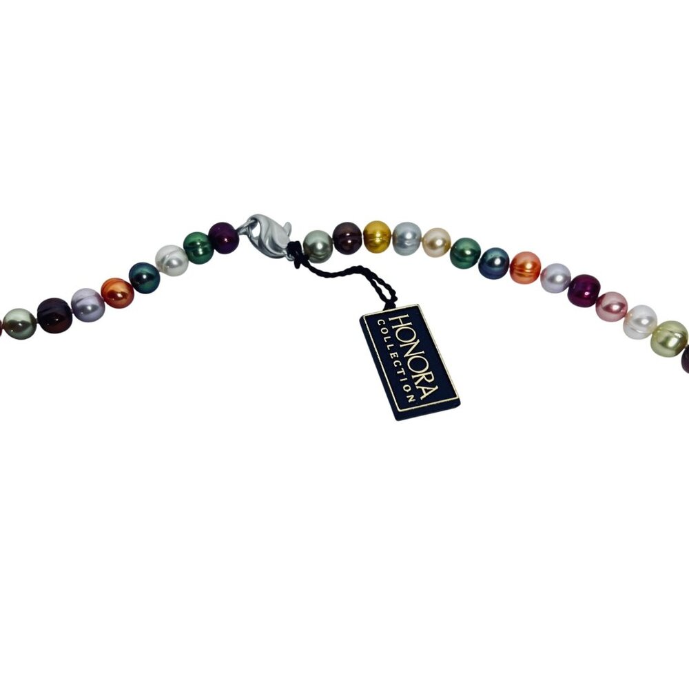 Honora Bold Colors Graduated Freshwater Baroque Pearl Necklace (6040) - Picture 7 of 9